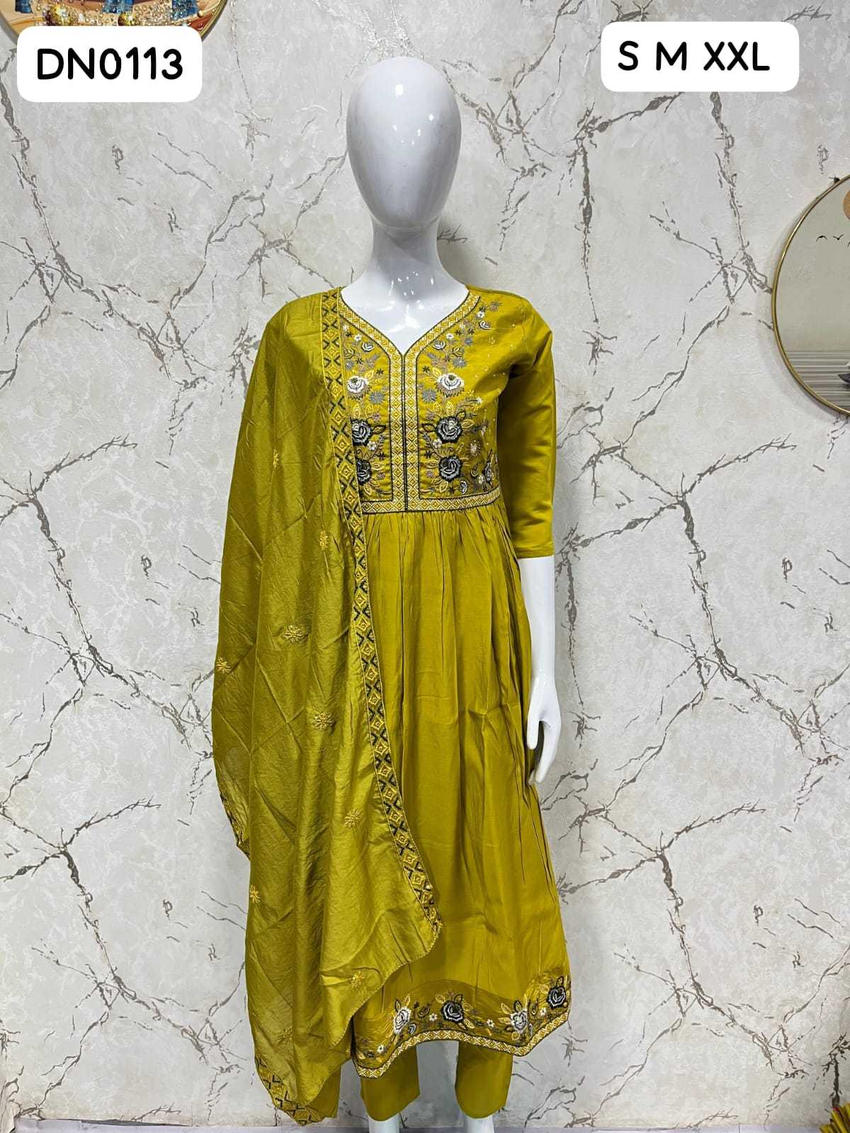 Heavy Roman Silk Designer Kurti