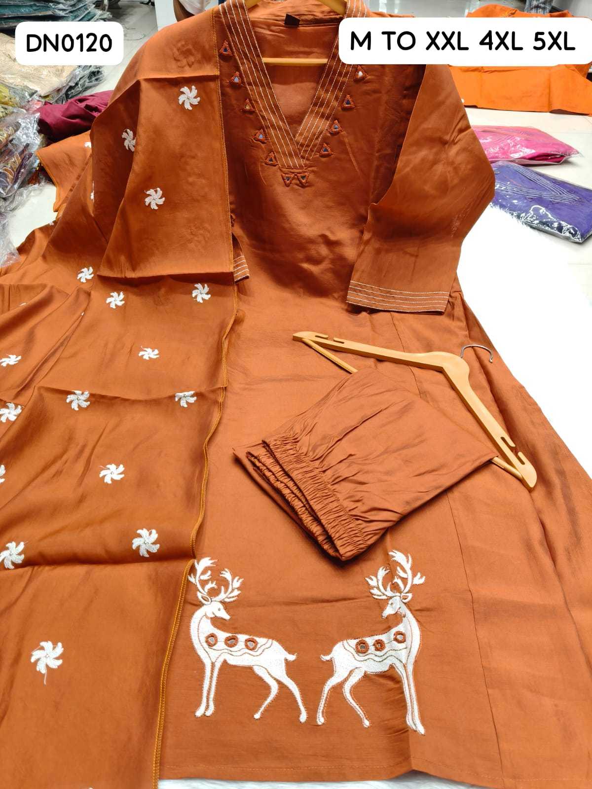 Heavy Roman Silk Festive Kurti