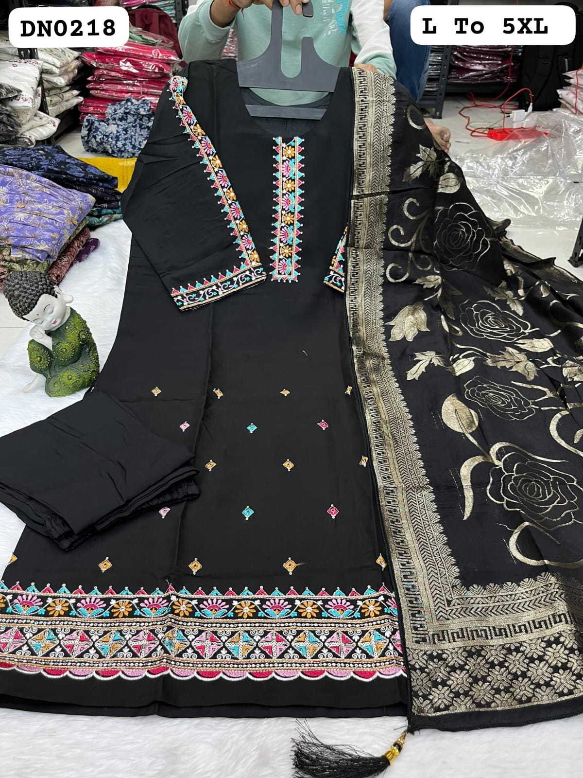 Heavy Roman Silk Party Wear Kurti
