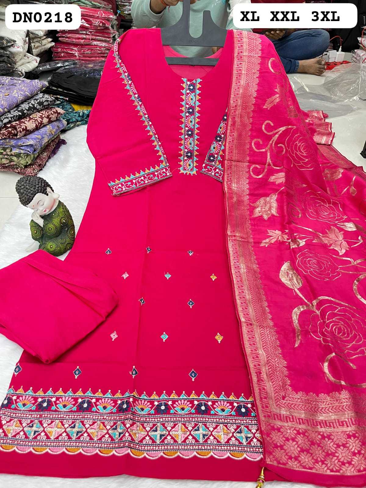 Heavy Roman Silk Party Wear Kurti