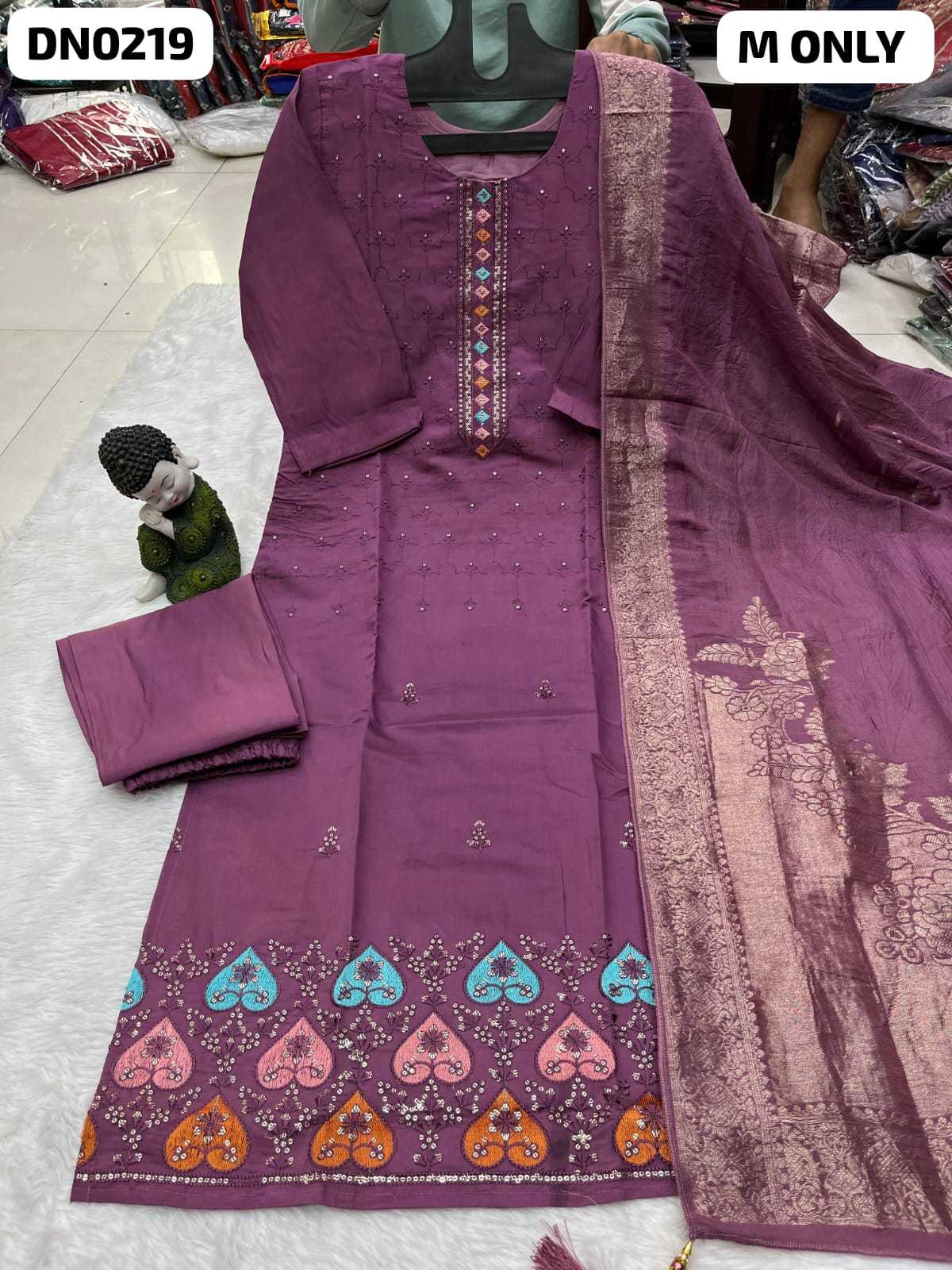 Heavy Roman Silk Designer Kurti