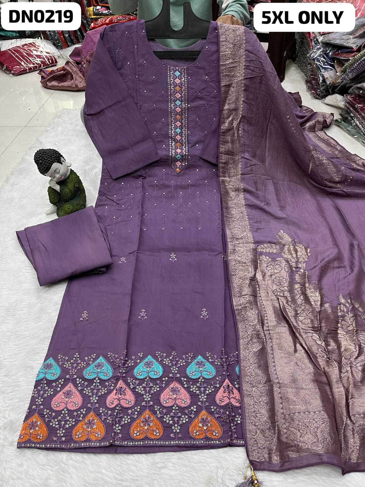 Heavy Roman Silk Designer Kurti