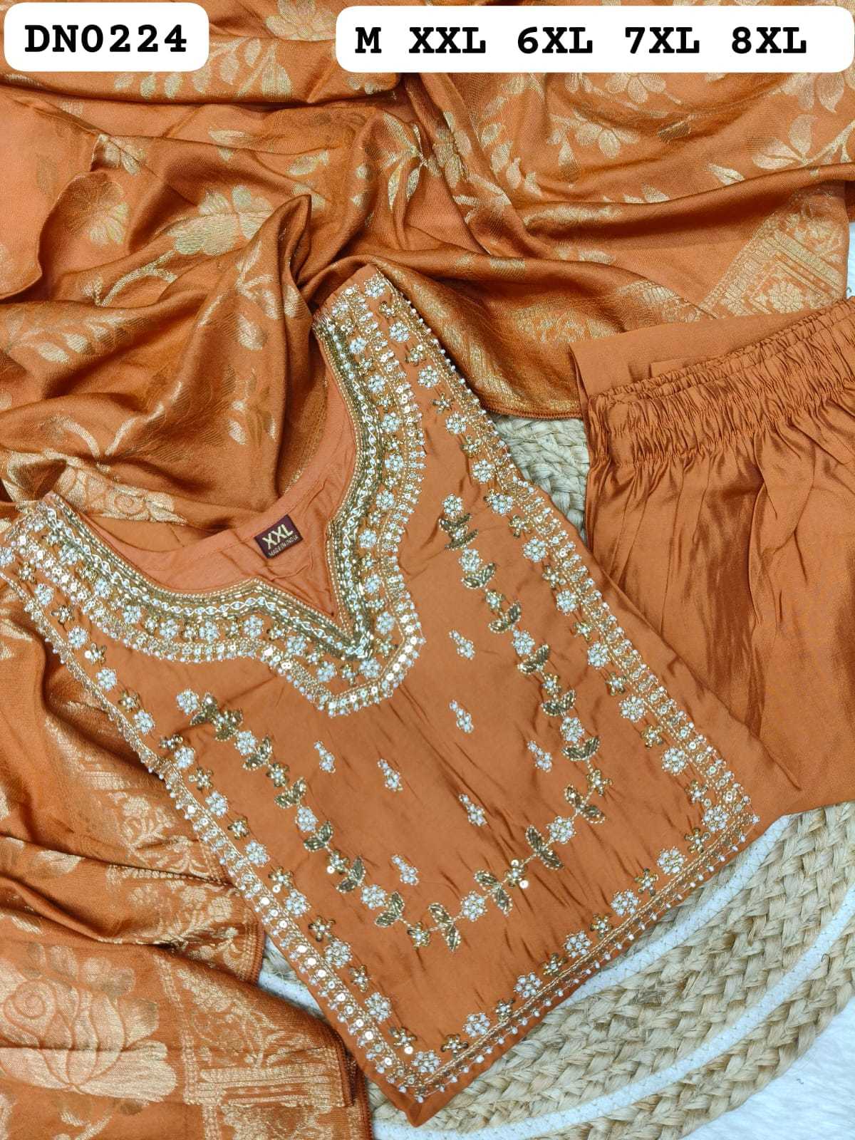 Heavy Roman Silk Party Wear Kurti