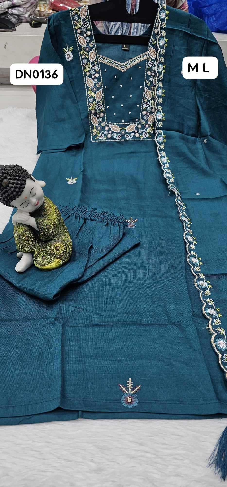 Premium Roman Silk Designer Kurti