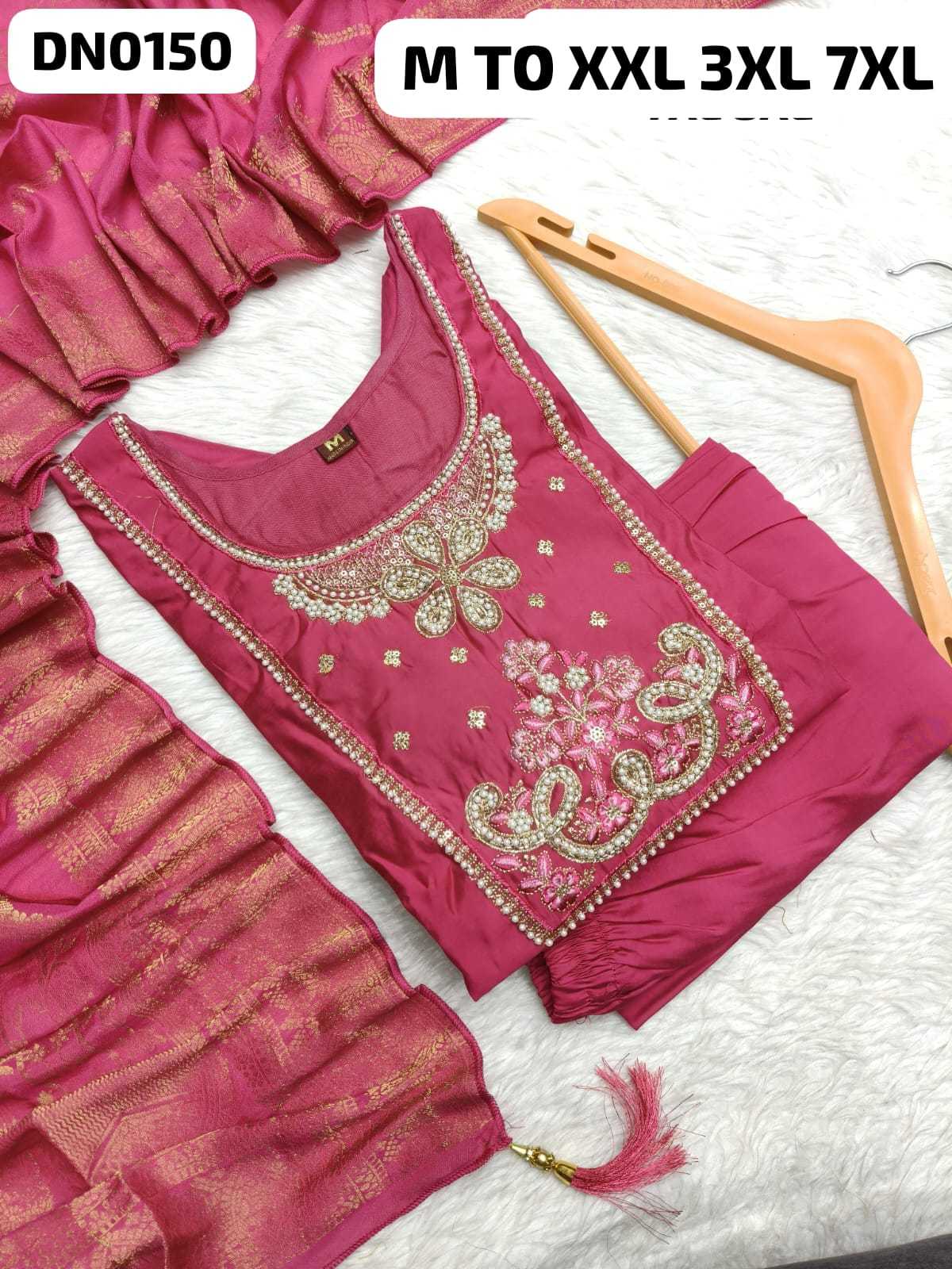 Heavy Roman Silk Designer Kurti