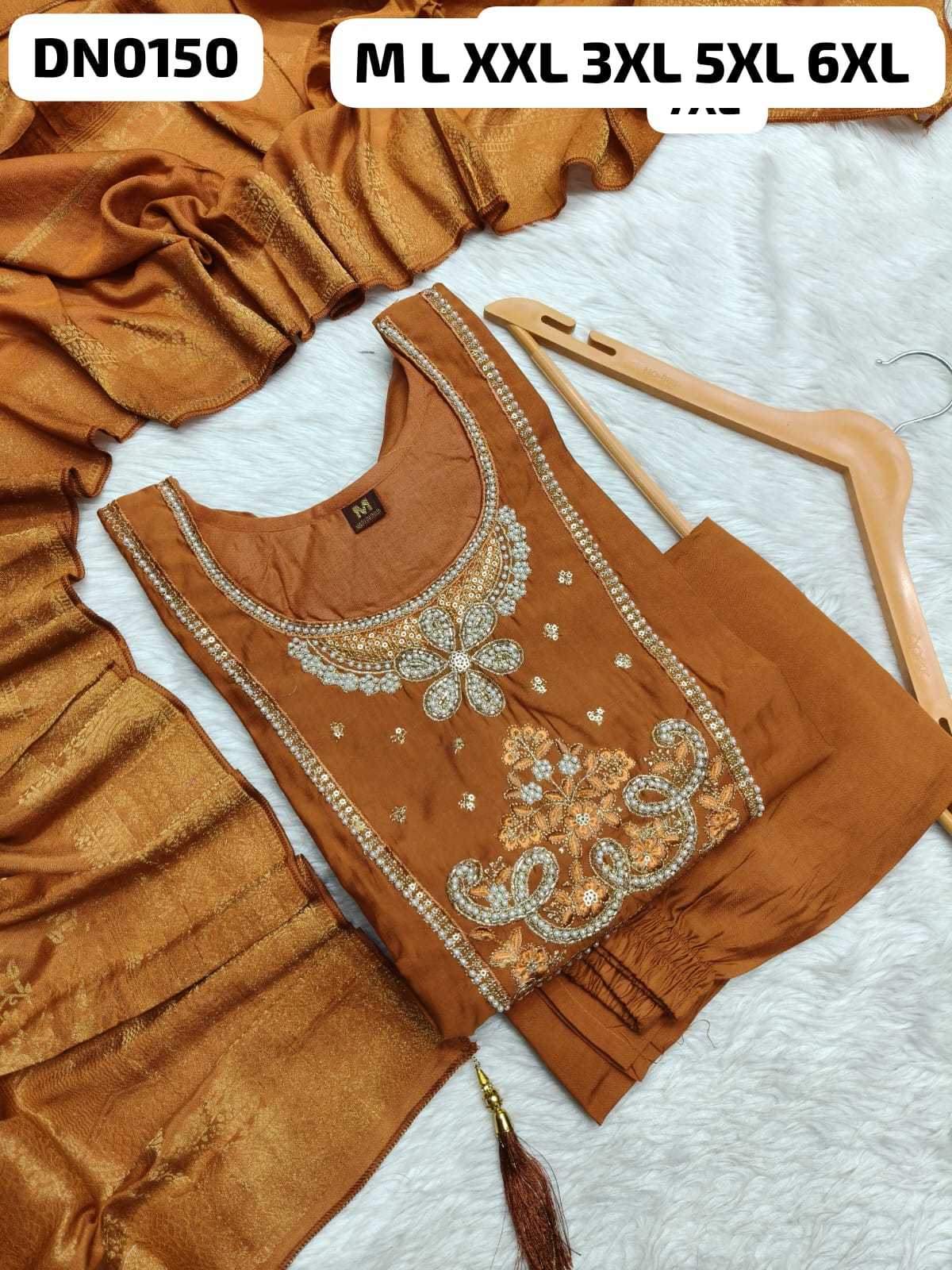 Heavy Roman Silk Designer Kurti