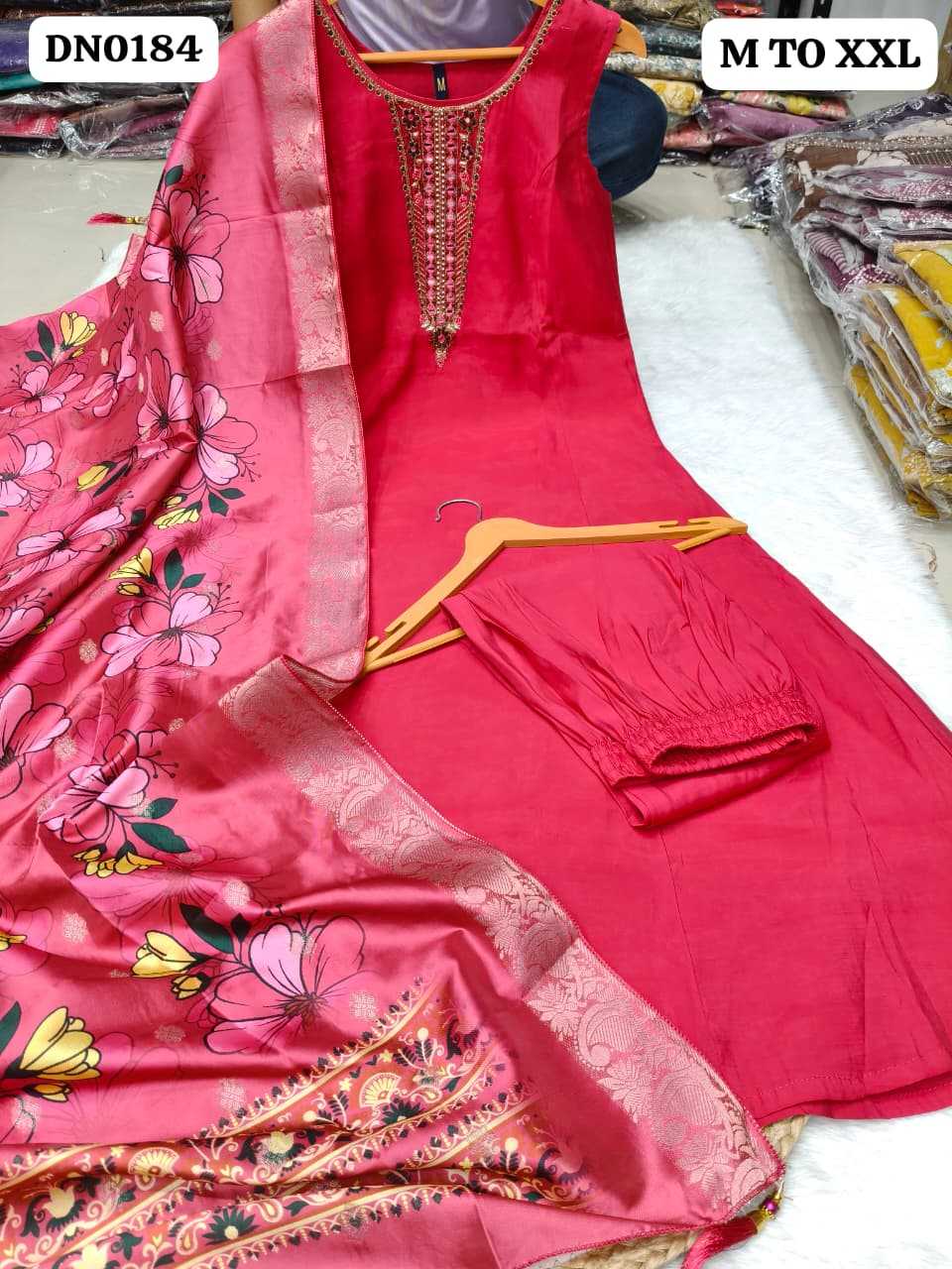 Chanderi Cotton Party Wear Kurti