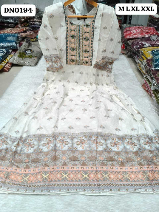 Cotton Printed Gown