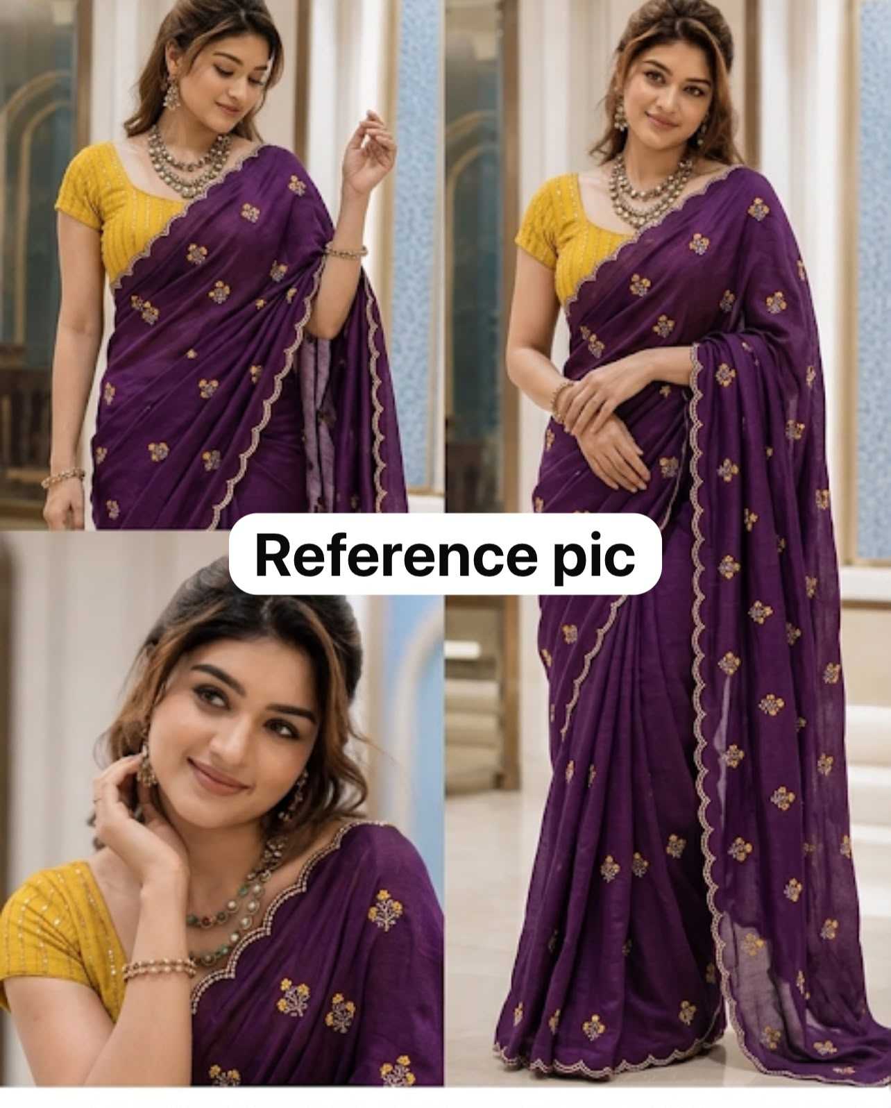 Vichitra Silk Designer Saree
