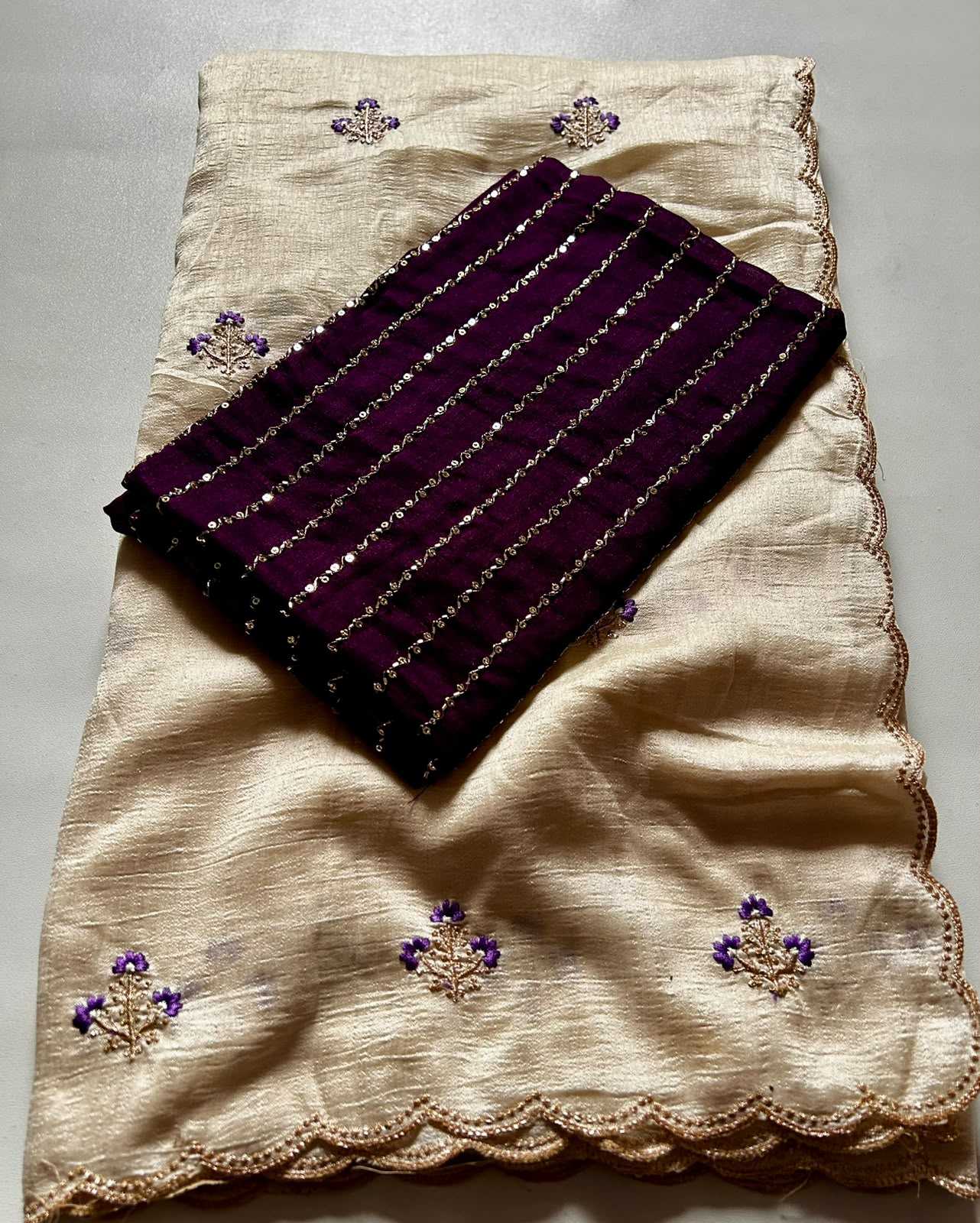 Vichitra Silk Designer Saree