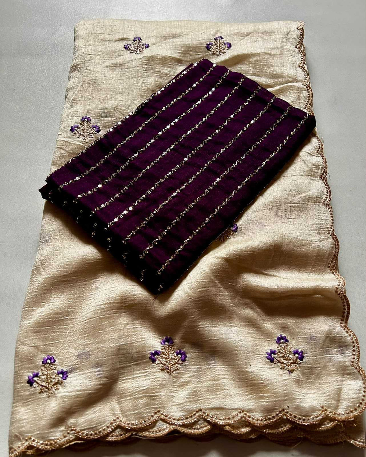 Vichitra Silk Designer Saree