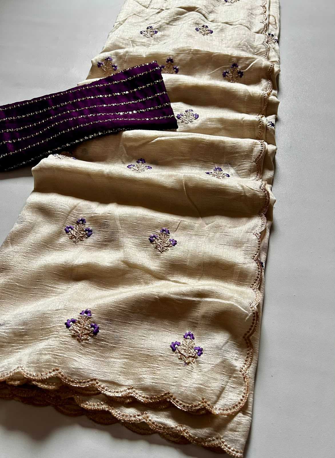 Vichitra Silk Designer Saree