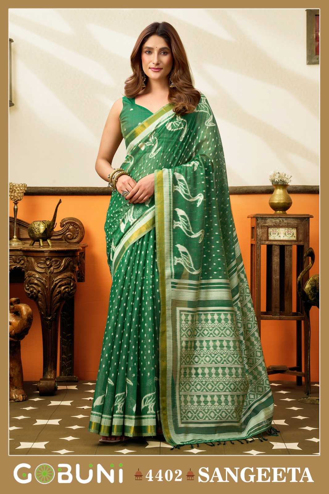 Gobuni Sangeeta Cotton Traditional Saree