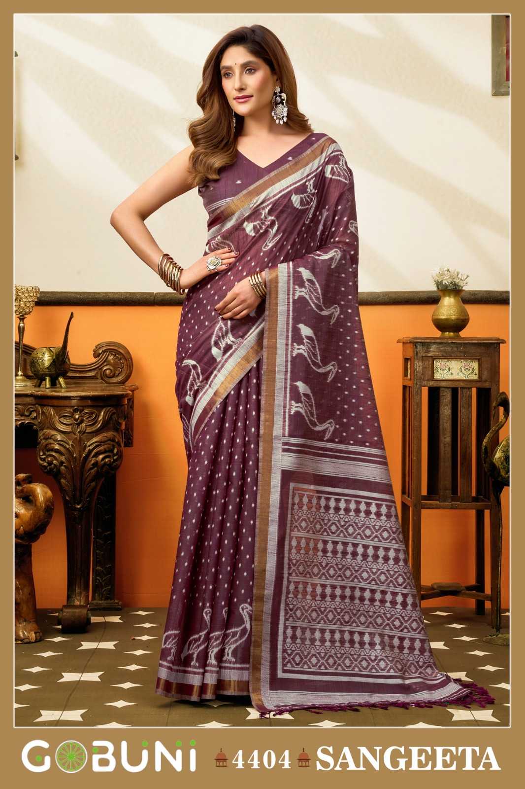 Gobuni Sangeeta Cotton Traditional Saree