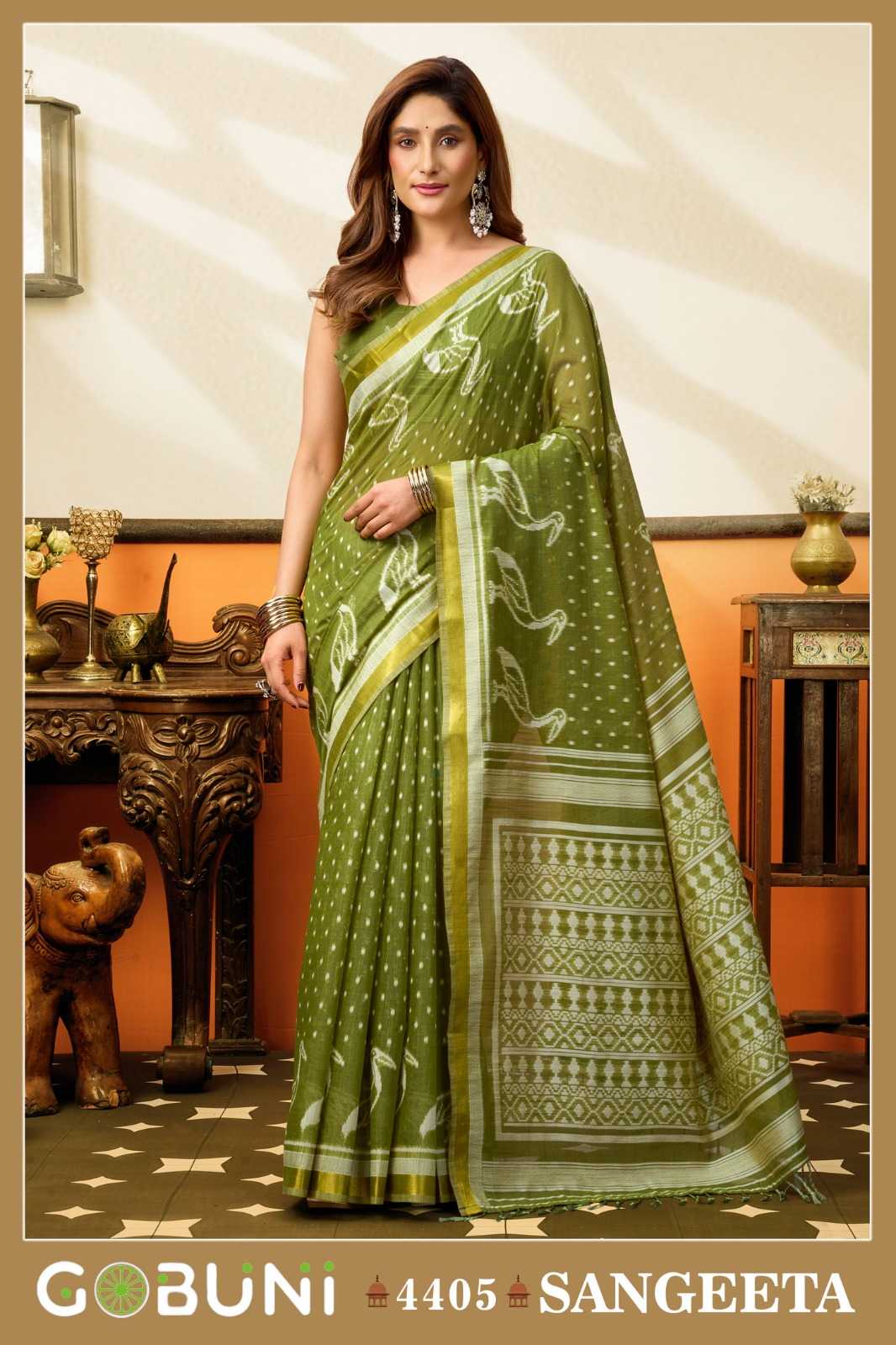 Gobuni Sangeeta Cotton Traditional Saree