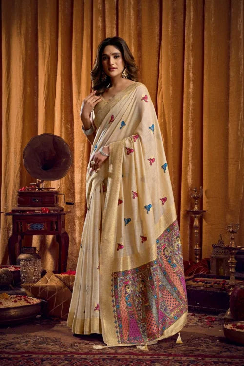 Gobuni Shruti Cotton Designer Saree