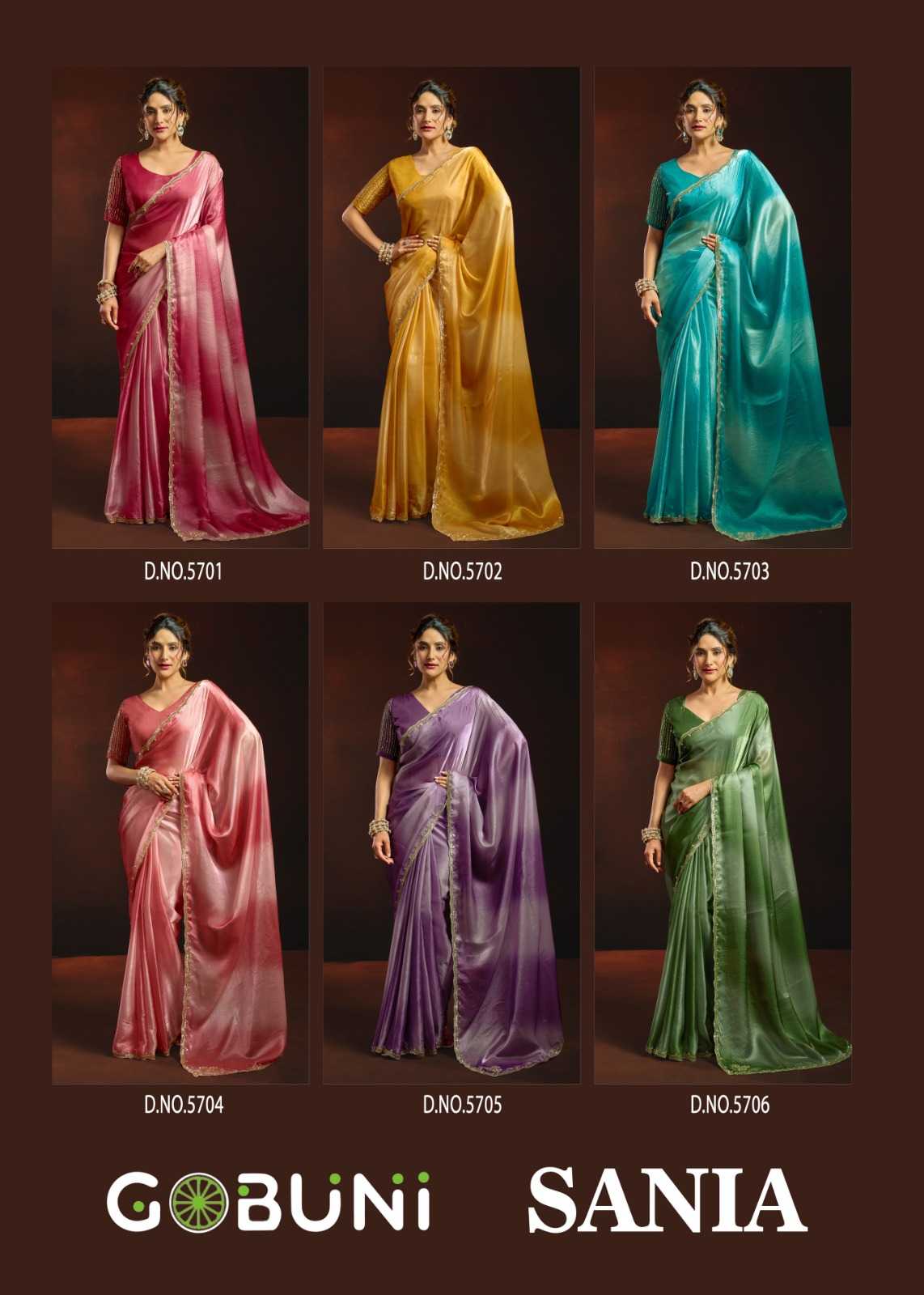 Gobuni Sudha Satin Printed Saree