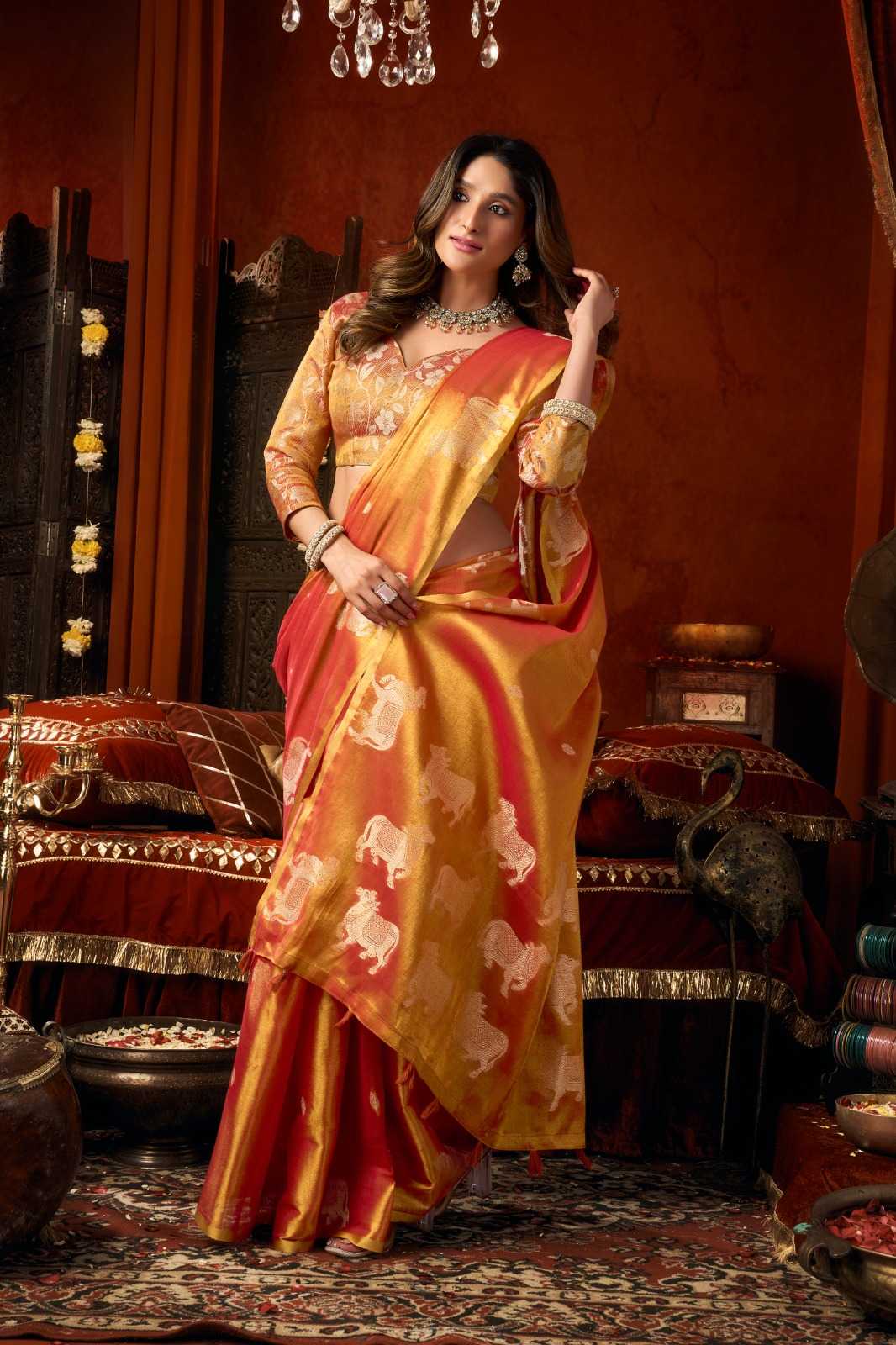 Gobuni Supriya Tissue Party Wear Saree