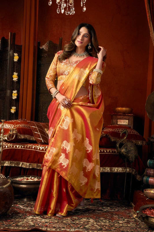 Gobuni Supriya Tissue Party Wear Saree
