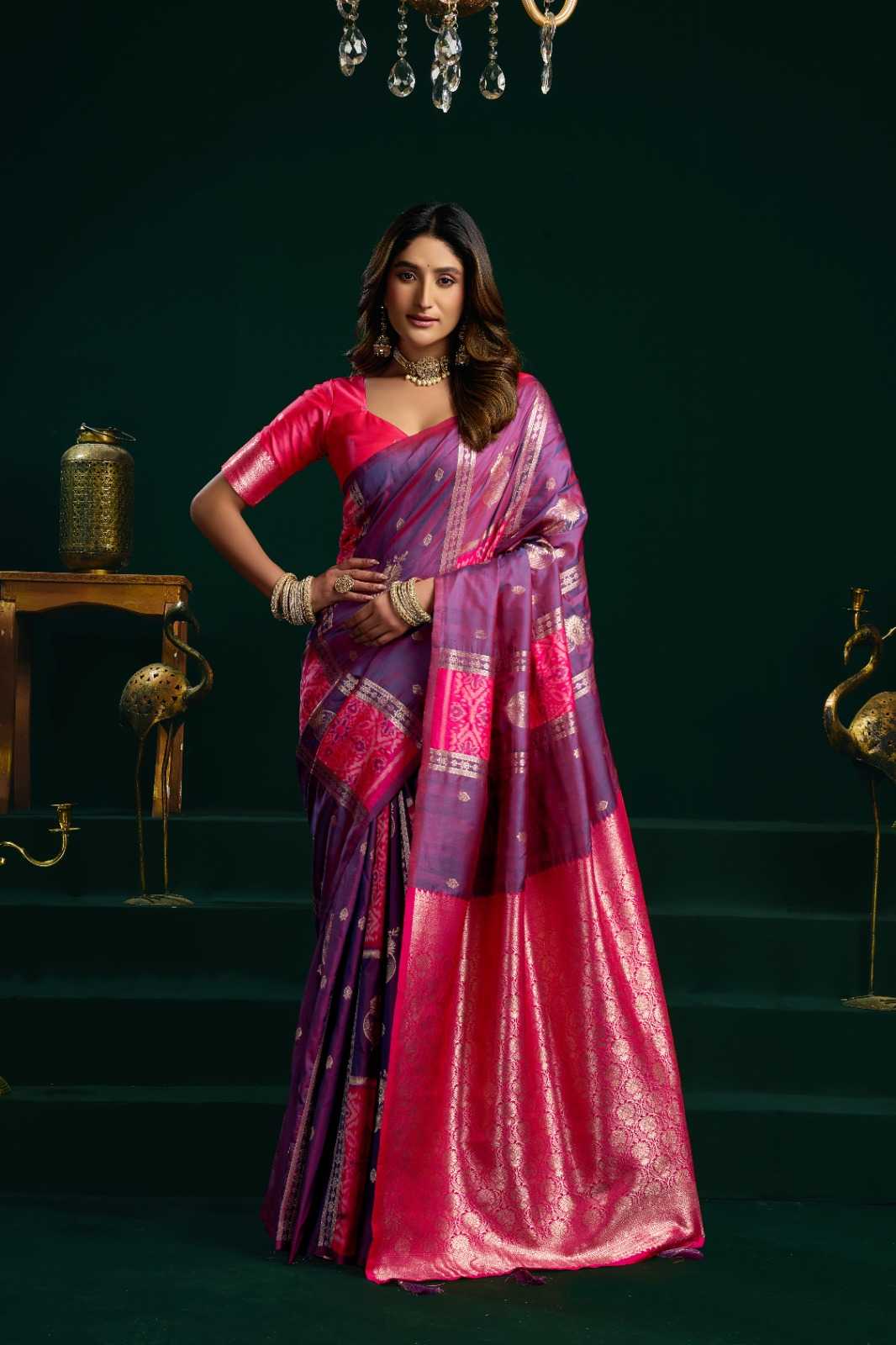 Gobuni Swara Soft Silk Saree