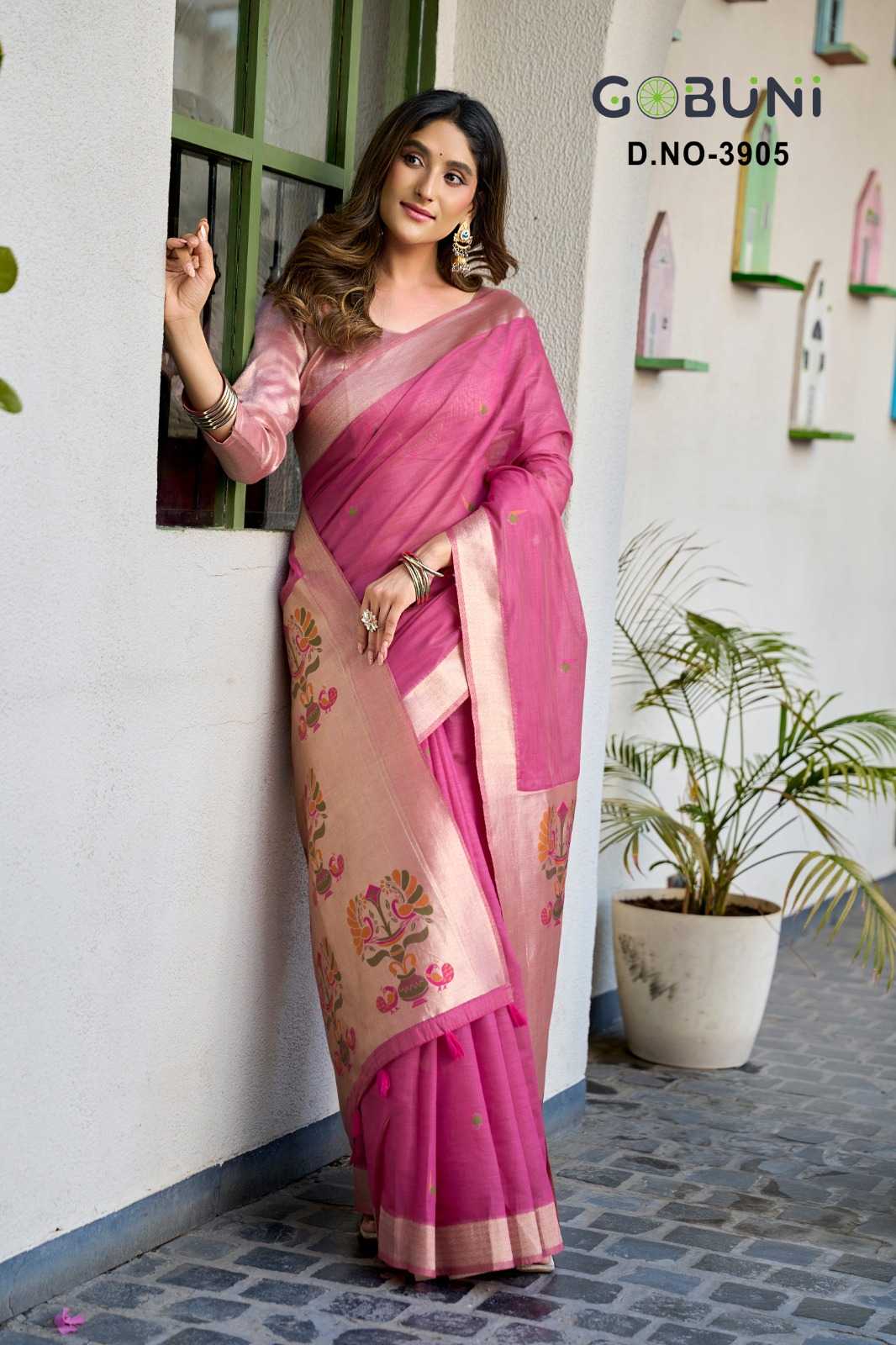 Surbhi Soft Cotton Designer Saree in Yellow