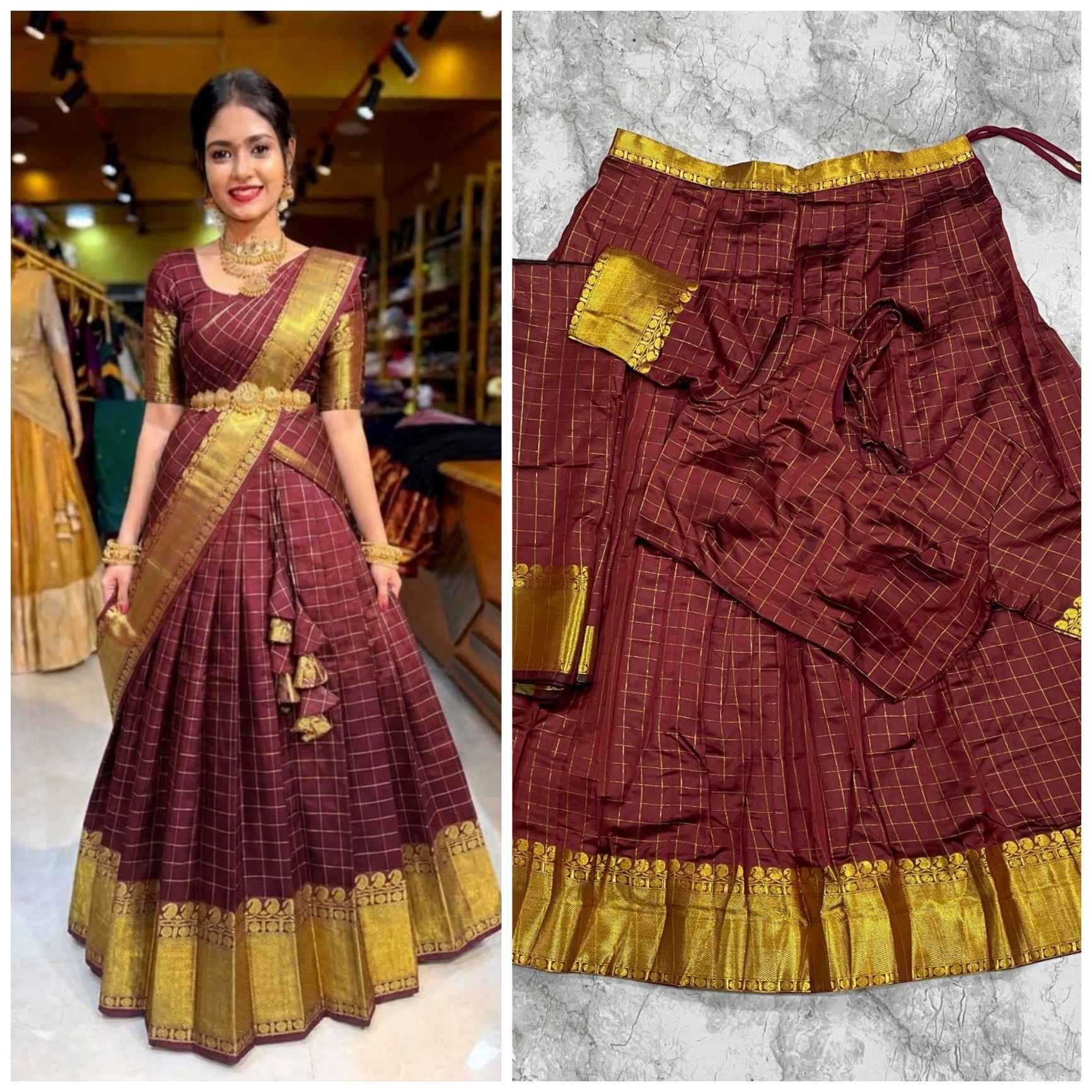 Kanjivaram Silk Designer Lehenga