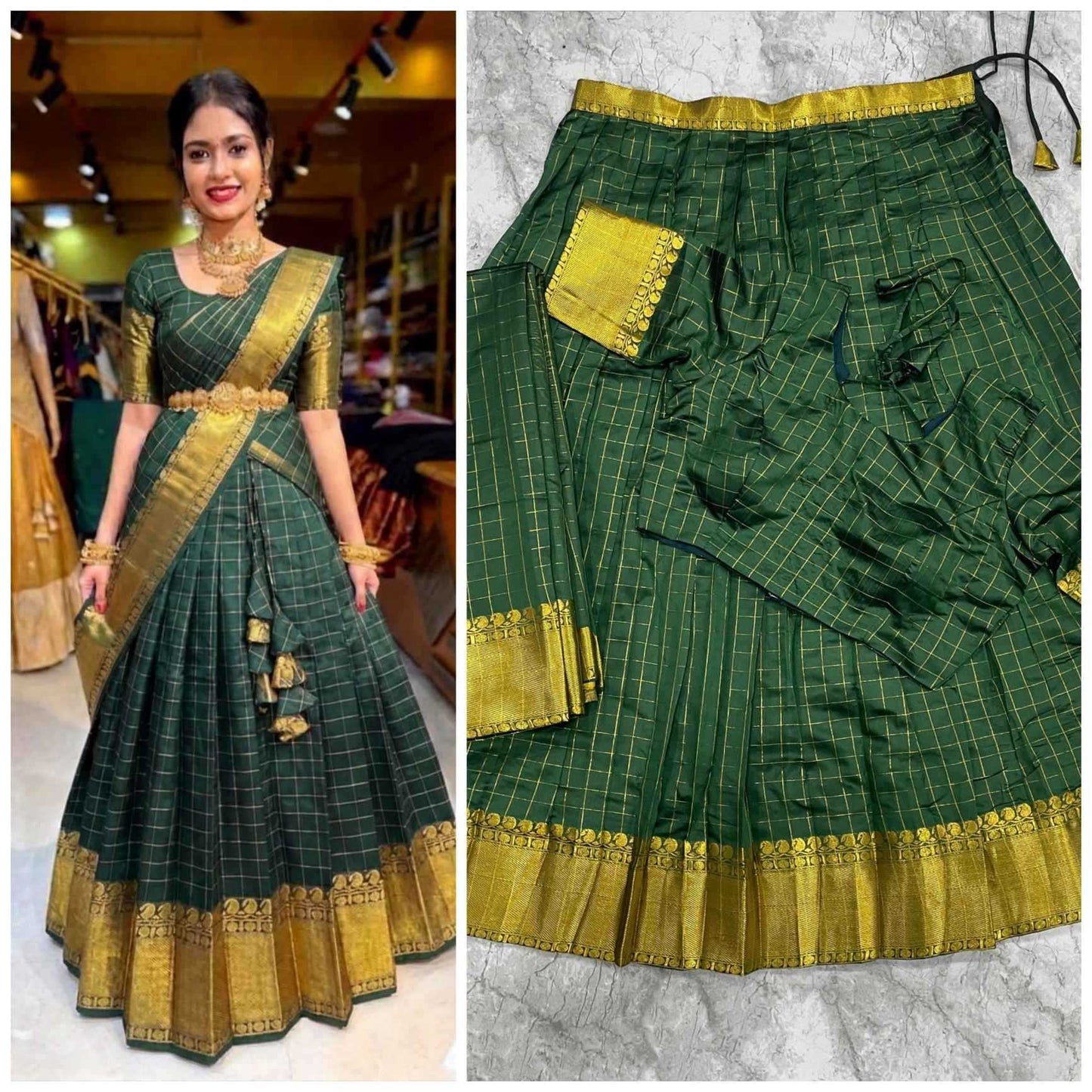 Kanjivaram Silk Designer Lehenga