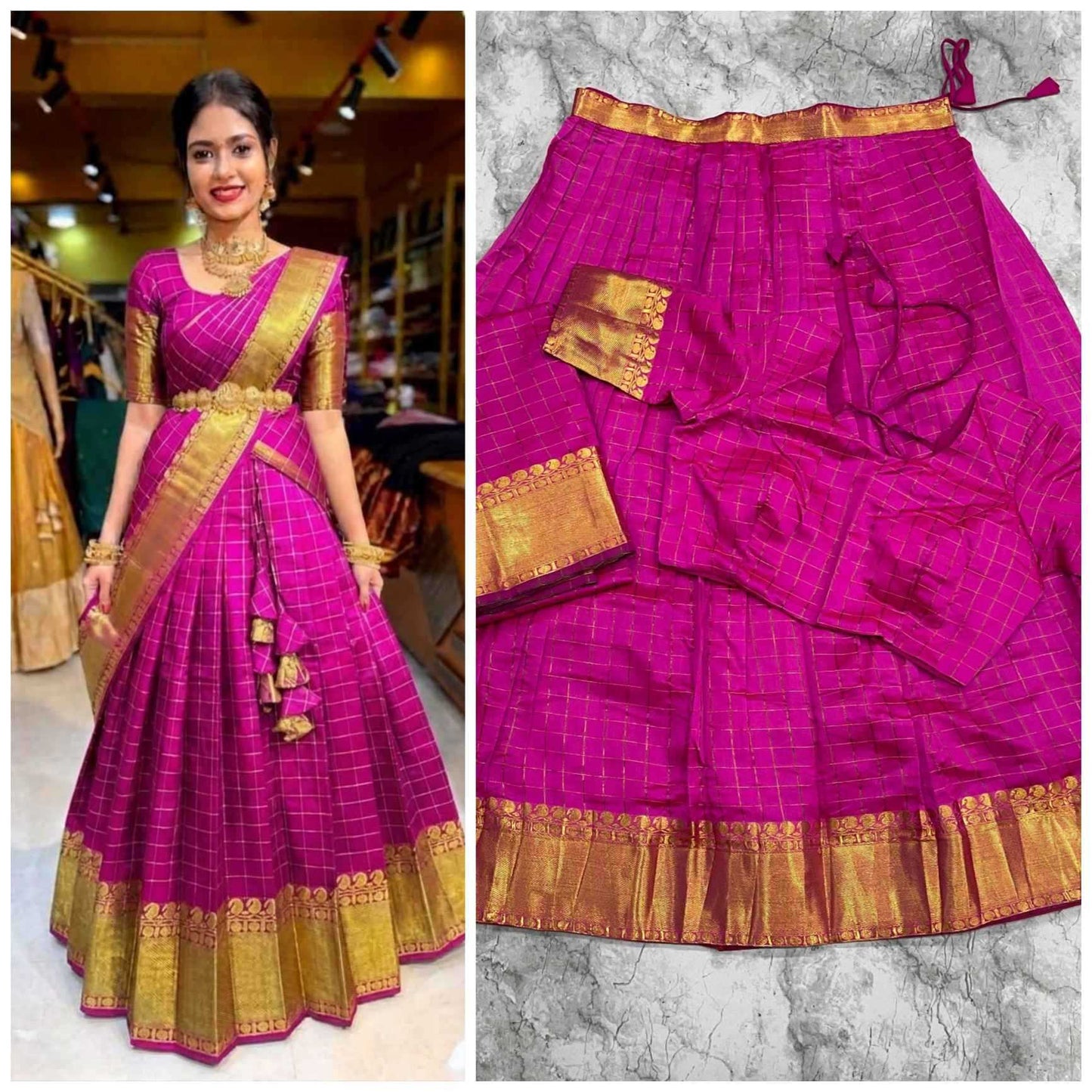 Kanjivaram Silk Designer Lehenga