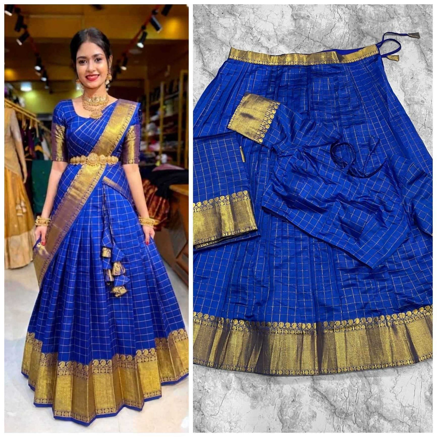 Kanjivaram Silk Designer Lehenga