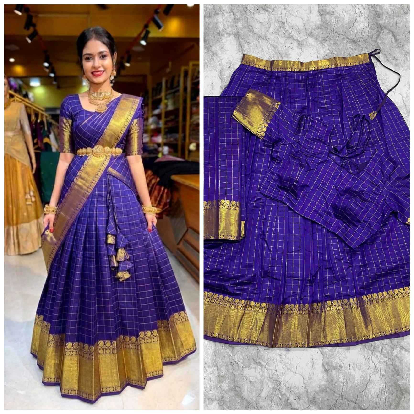 Kanjivaram Silk Designer Lehenga