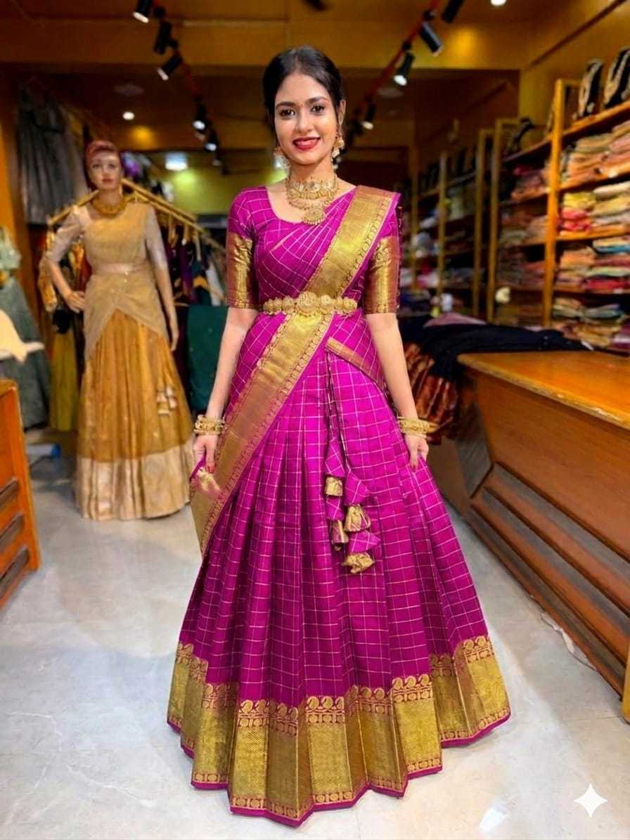Kanjivaram Silk Designer Lehenga