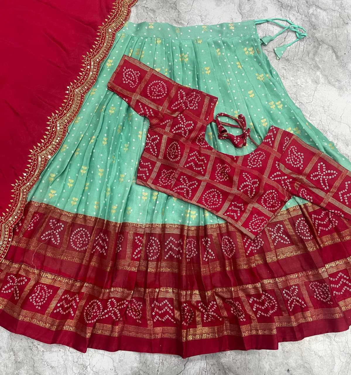 Dull Moss Designer Lehenga