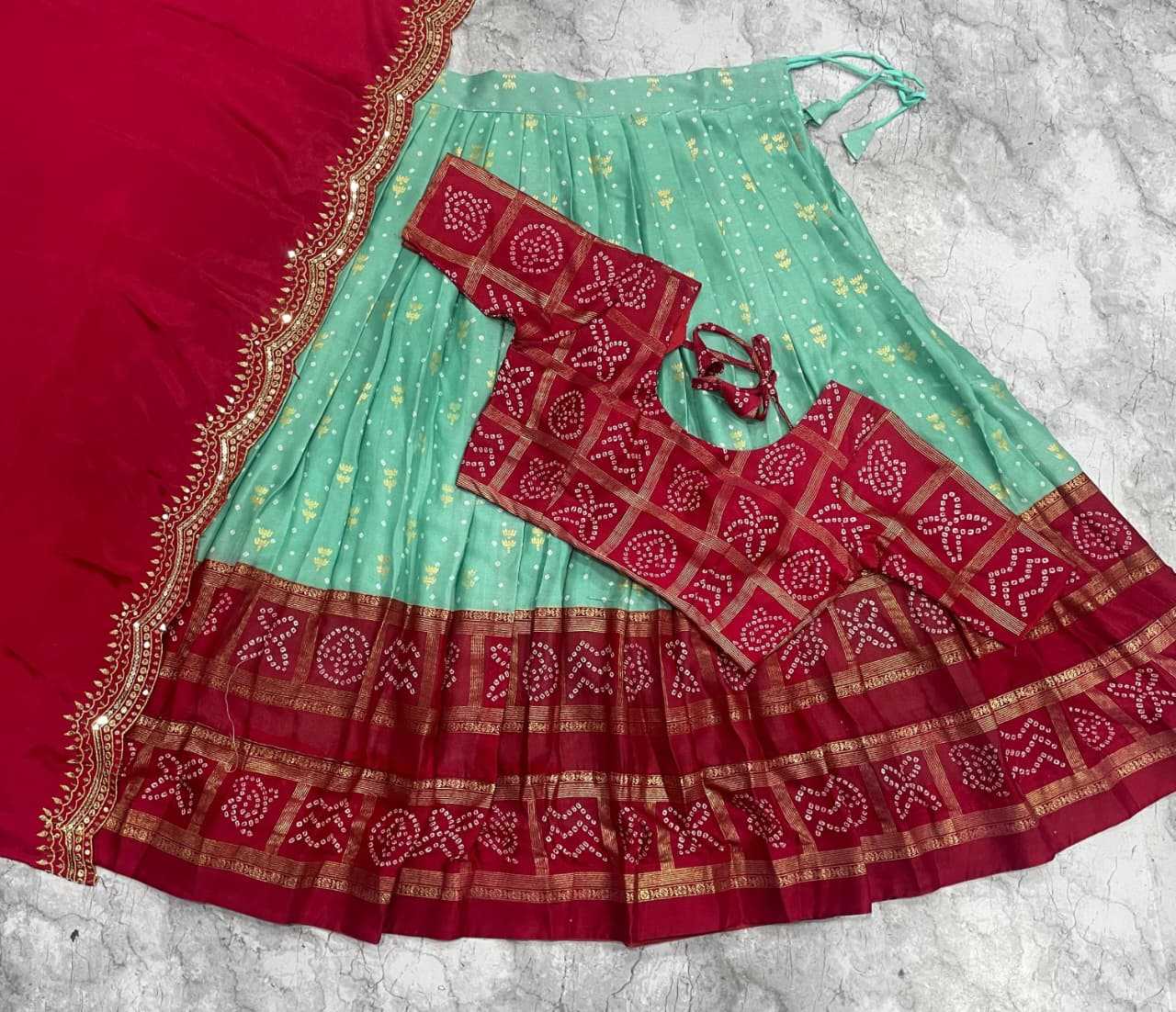 Dull Moss Designer Lehenga