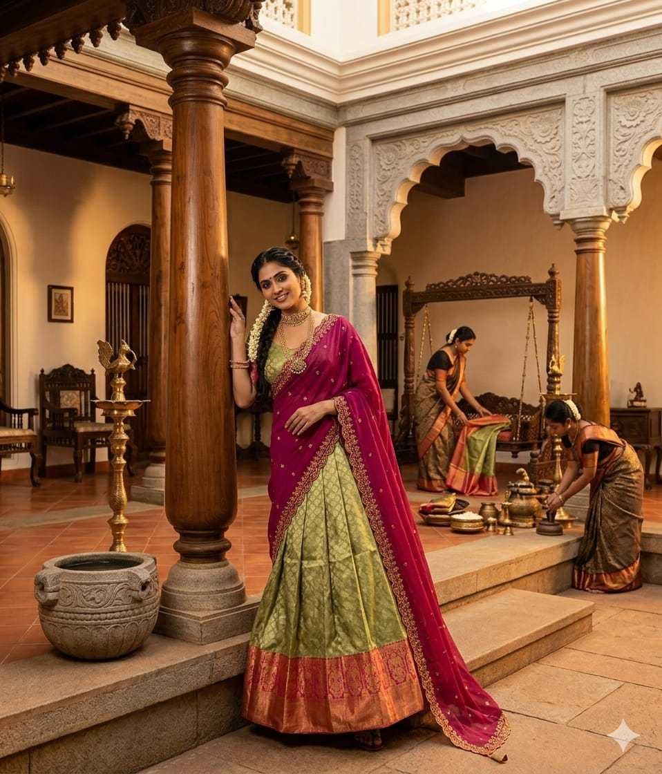 Kanjivaram Silk Traditional Lehenga