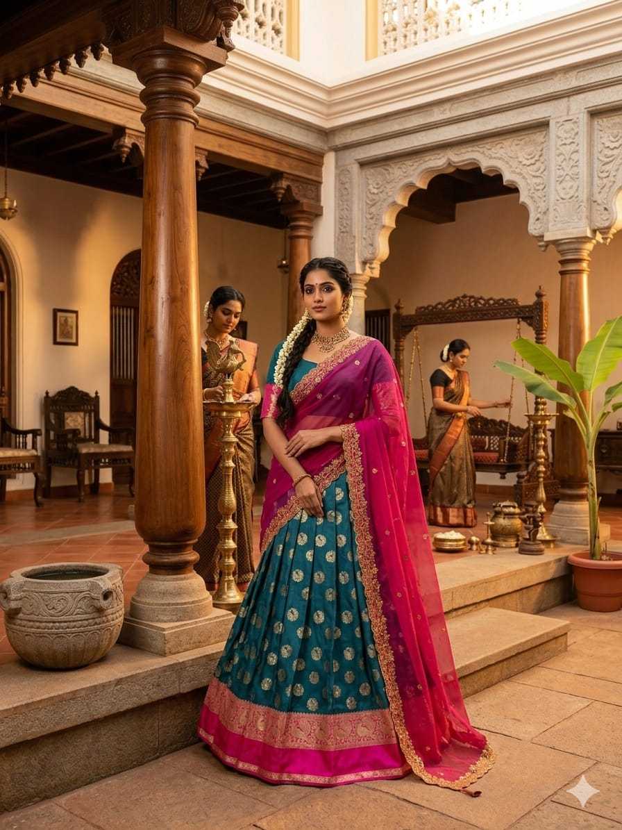 Kanjivaram Silk Traditional Lehenga