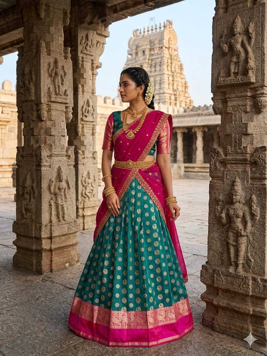 Kanjivaram Silk Traditional Lehenga