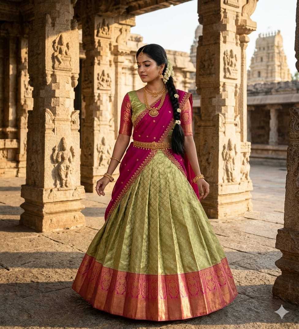 Kanjivaram Silk Traditional Lehenga