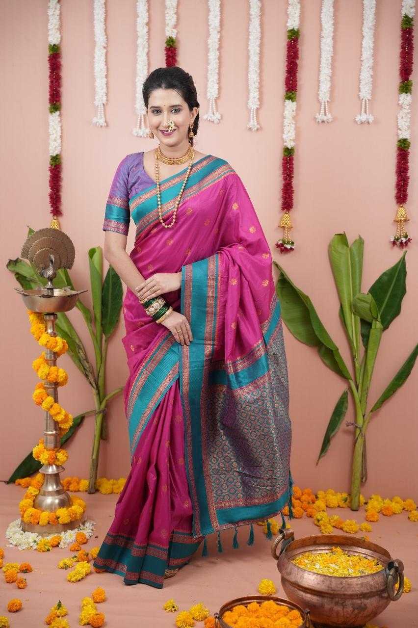 Banarasi Soft Silk Zari Border Saree