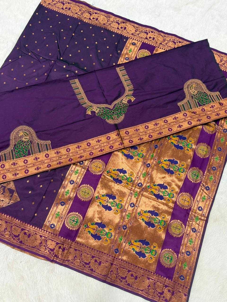 Jacquard Embroidered Saree