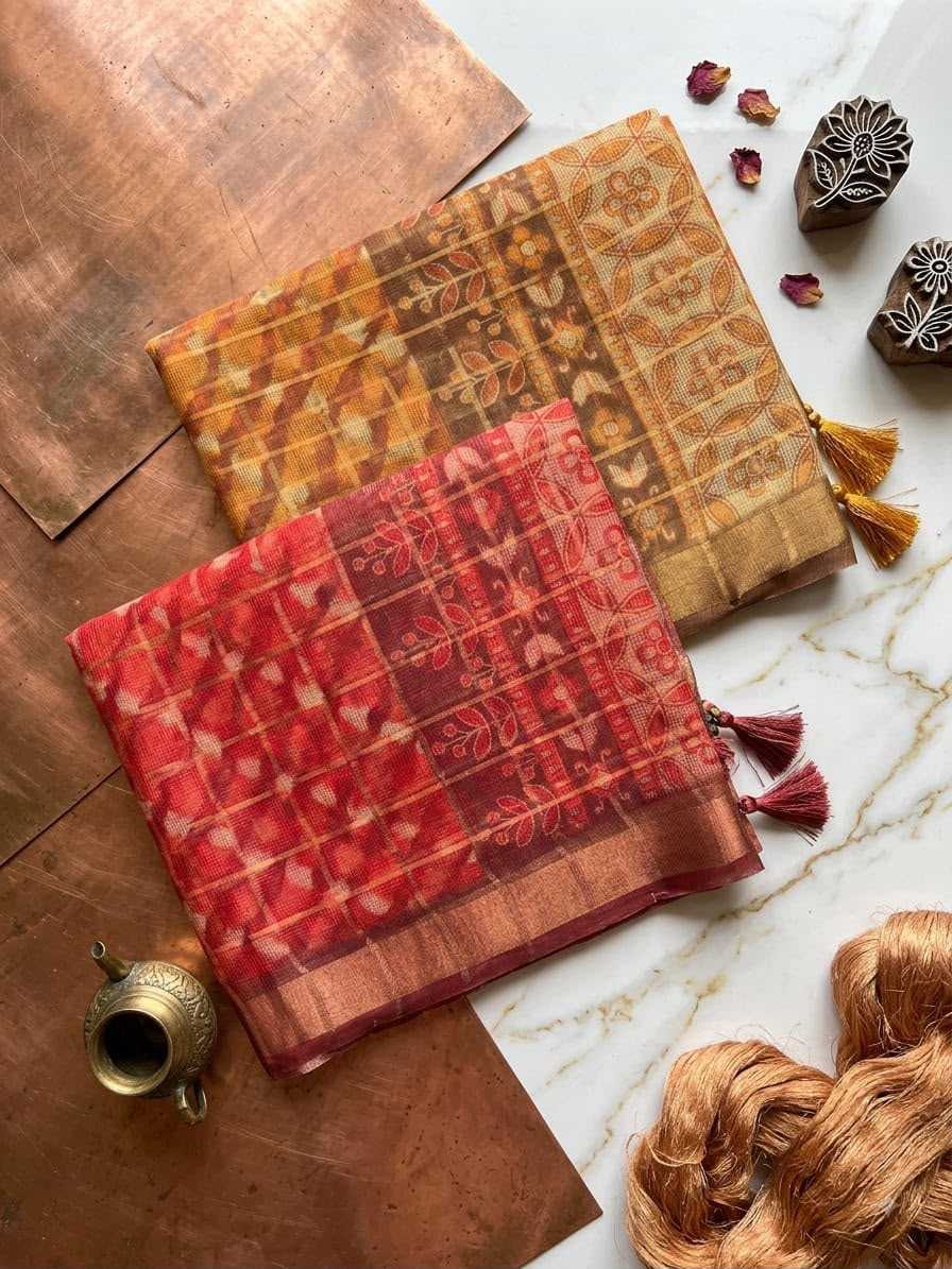 Ahaana Kota Chex Designer Saree