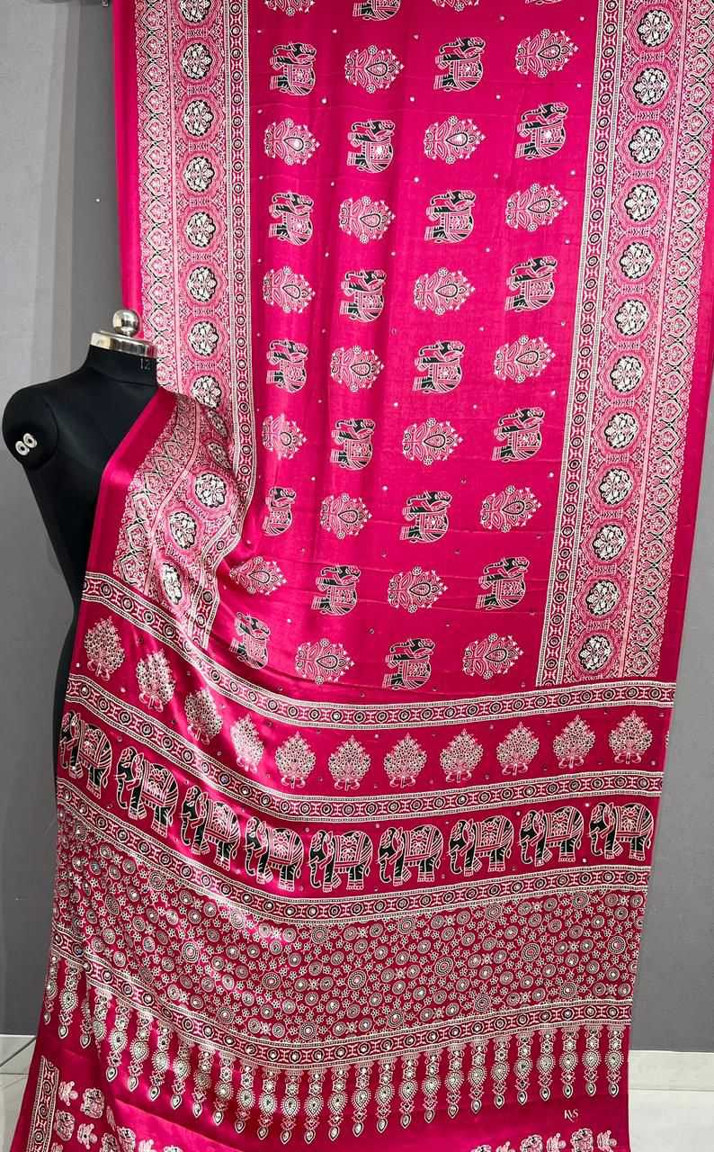 Japan Sartin Designer Saree