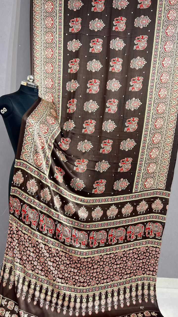 Japan Sartin Designer Saree