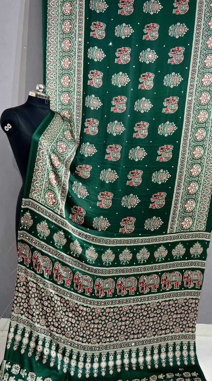 Japan Sartin Designer Saree