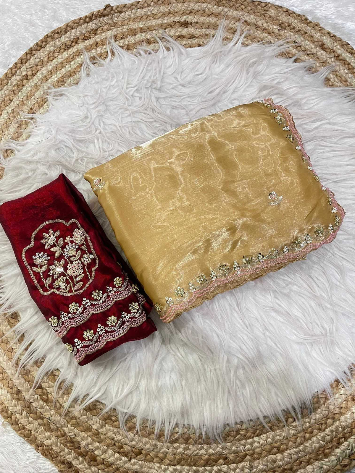 Satin Silk Designer Saree