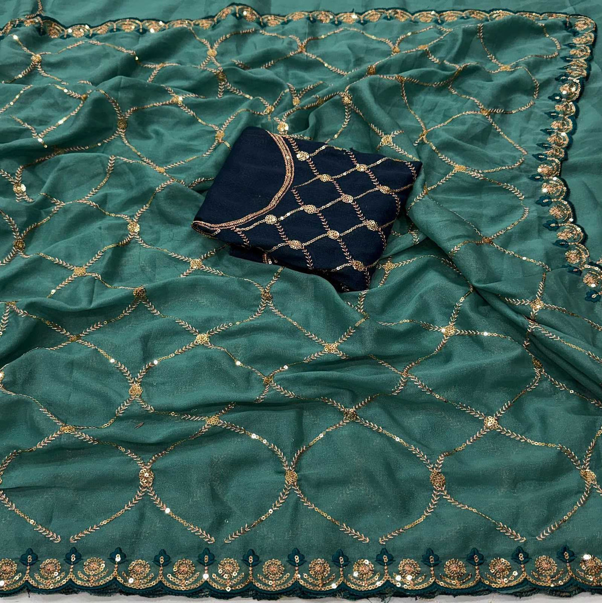 Adhivika Georgette Designer Saree