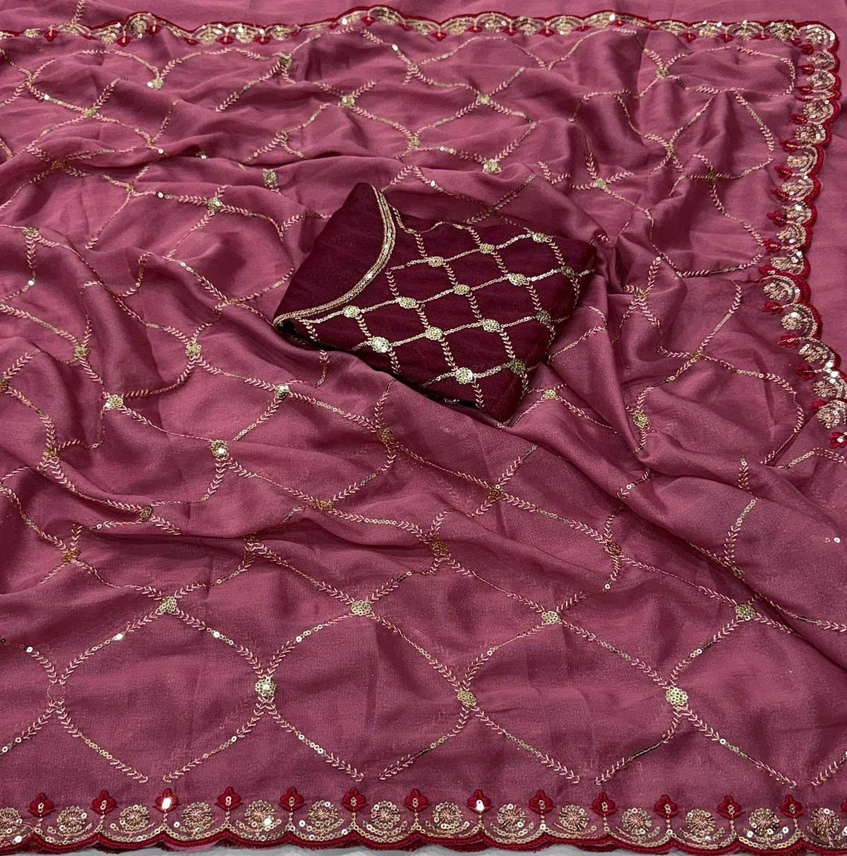 Adhivika Georgette Designer Saree