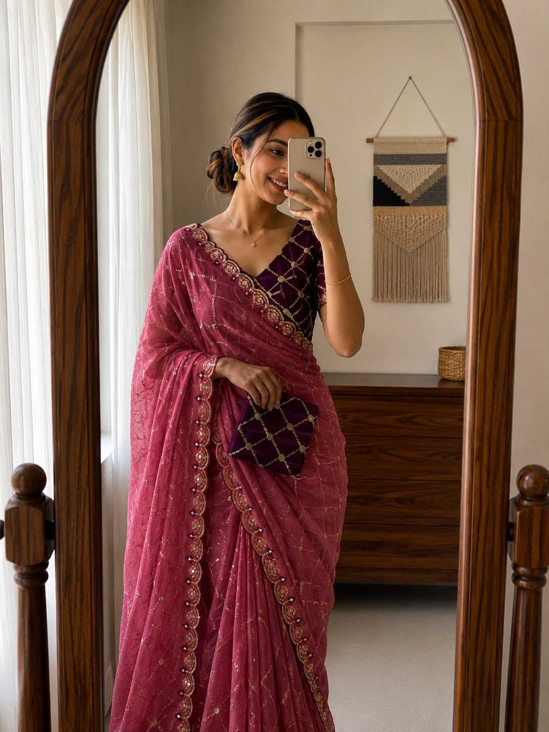 Adhivika Georgette Designer Saree