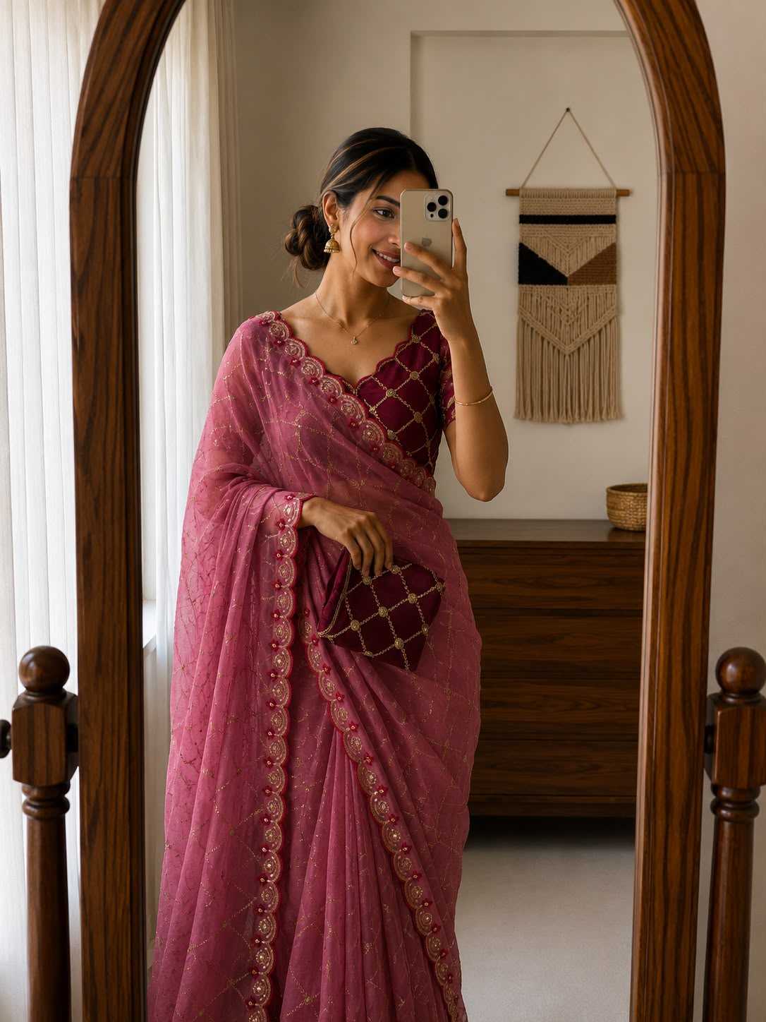 Adhivika Georgette Designer Saree