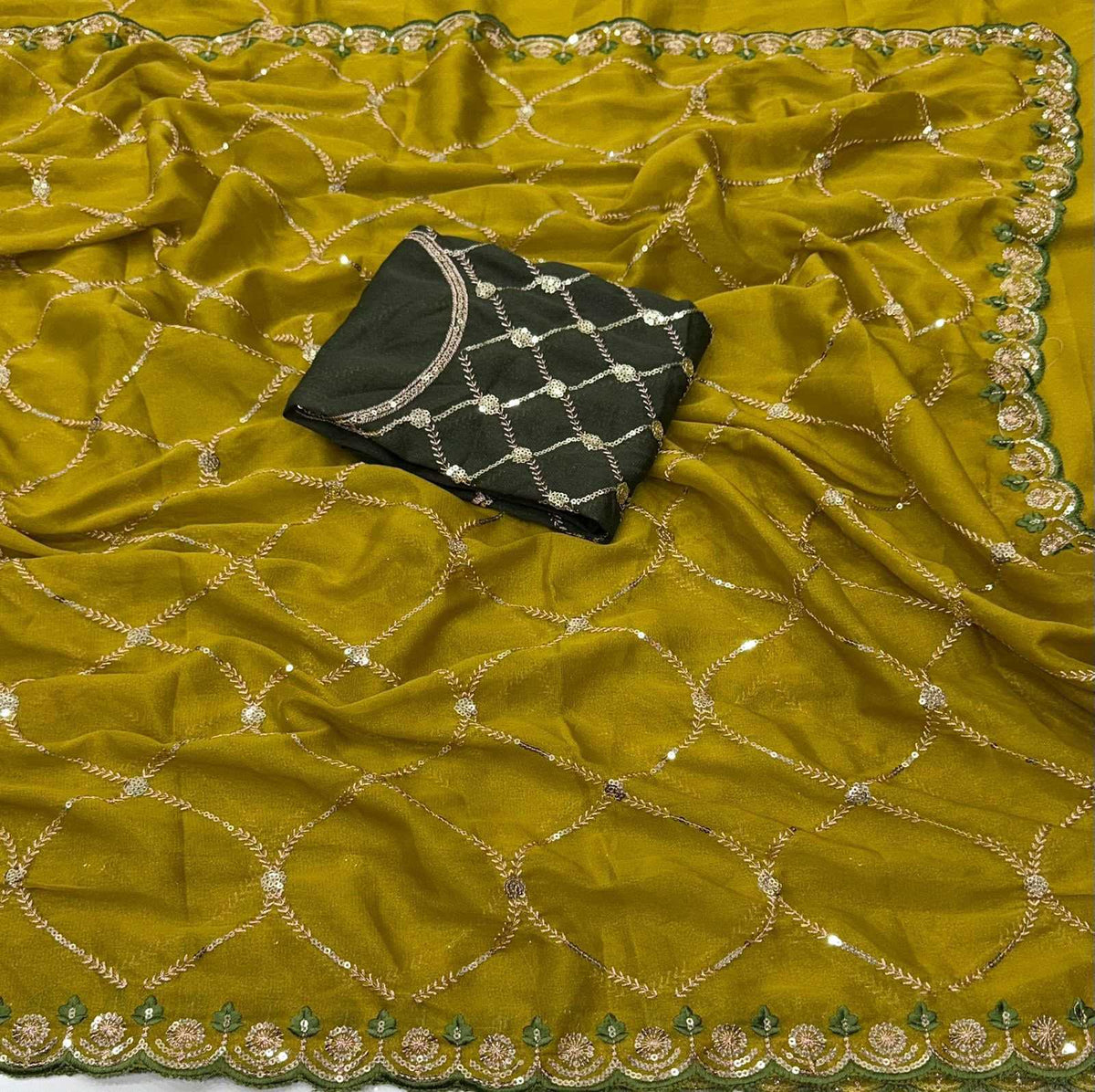 Adhivika Georgette Designer Saree