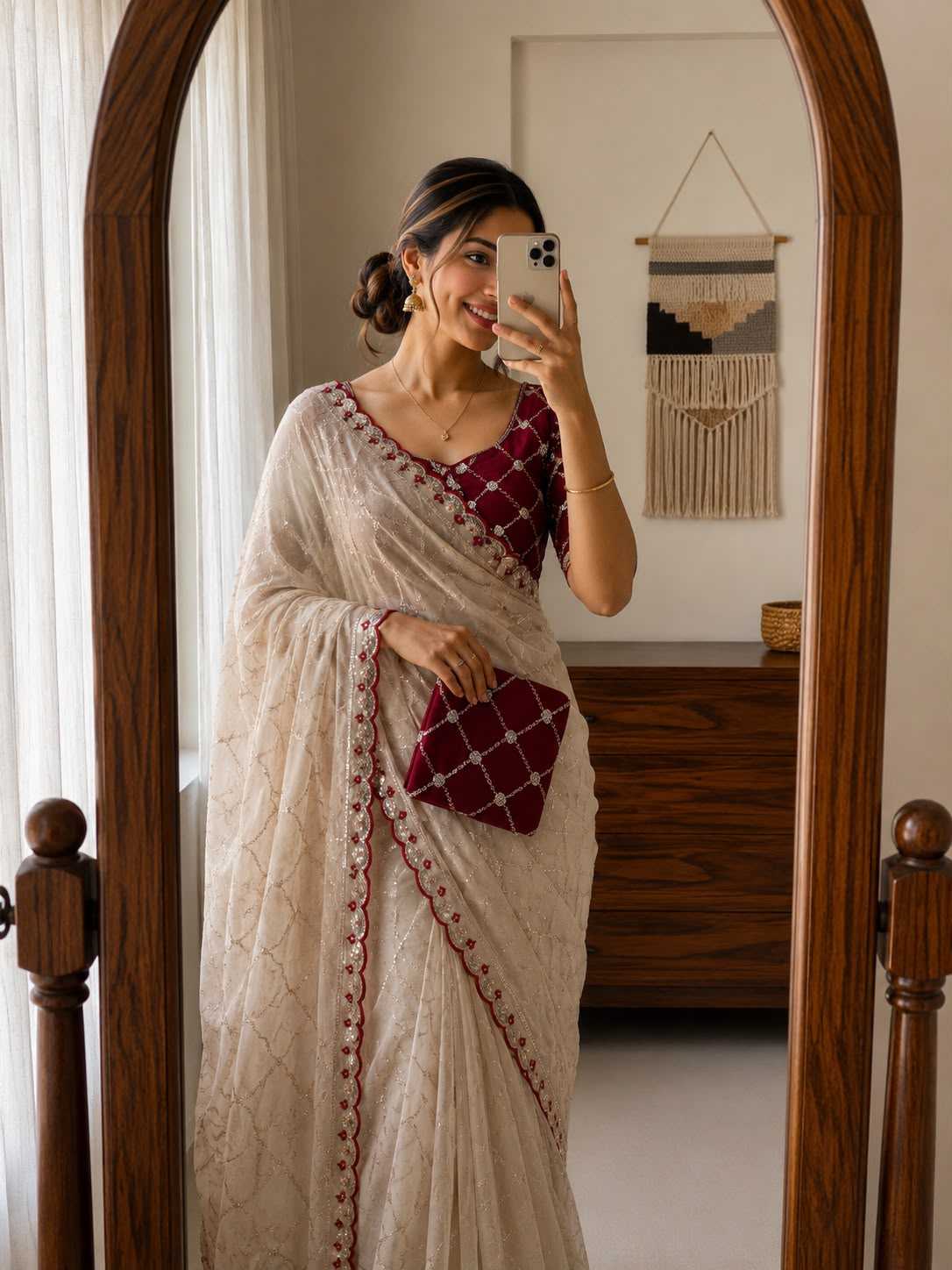 Adhivika Georgette Designer Saree